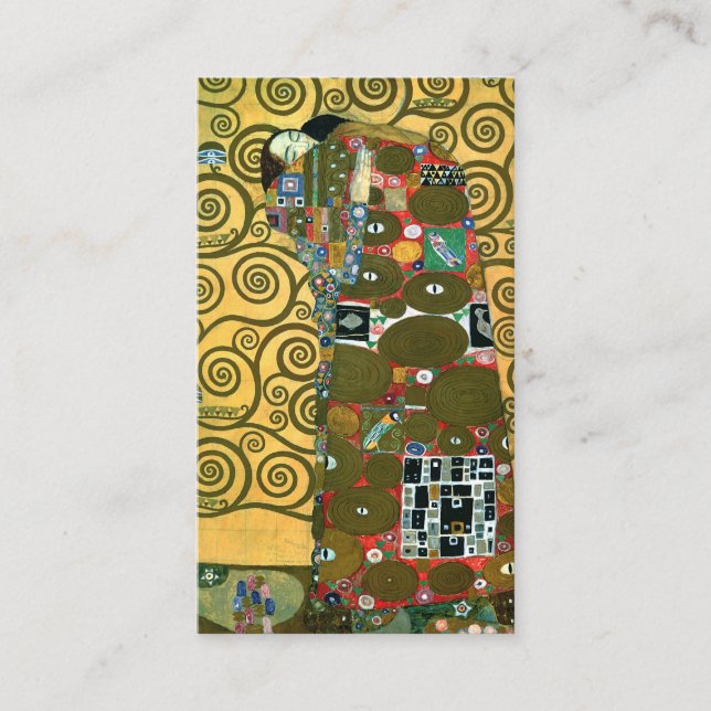 Uppfyllande (The Embrace) av Gustav Klimt Bröllop Tilläggskort (Framsida)