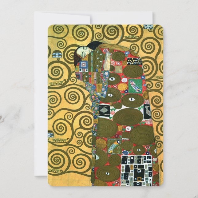 Uppfyllelse (Kramen) av Gustav Klimt Vigsel Spara Datumet (Framsida)