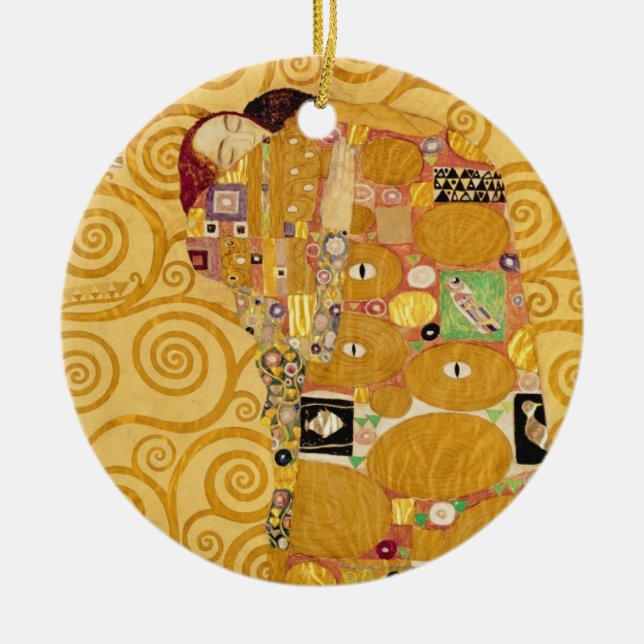 Uppfyllelse (Stoclet fris) c.1905-09 Julgransprydnad Keramik (Framsidan)