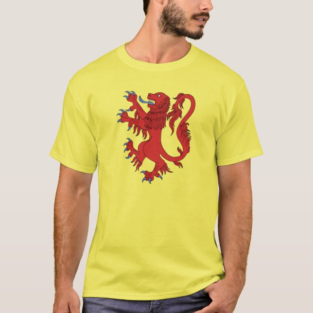 Uppgående lejon i rött t shirt (Framsida)