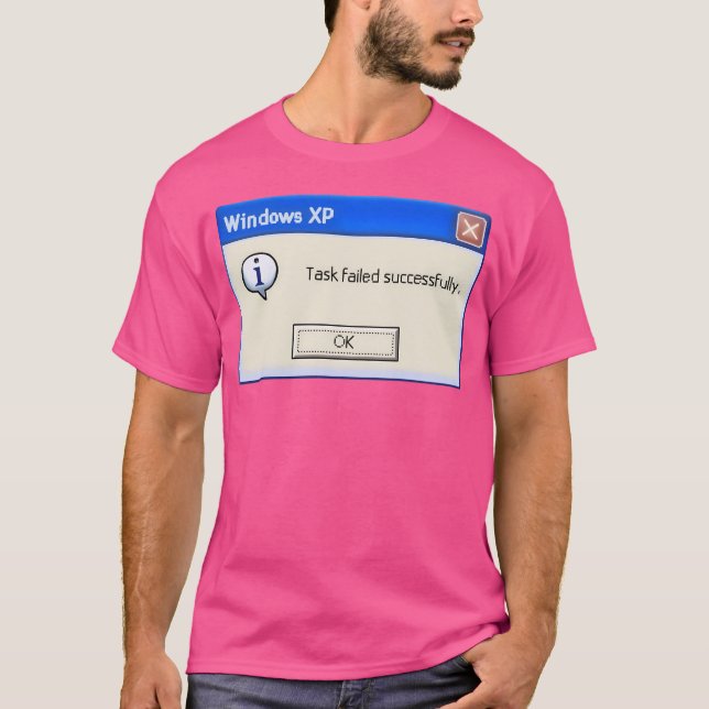 Uppgift misslyckades t shirt (Framsida)