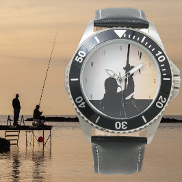 Uppgift om en fiskedag för perfekt - med nummer armbandsur