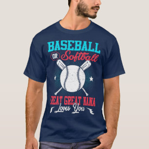 Uppgift om Gender för baseball eller Softball-medd T Shirt