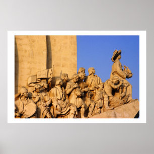 Uppgift om upptäckter i monument, Lissabon, Portug Poster