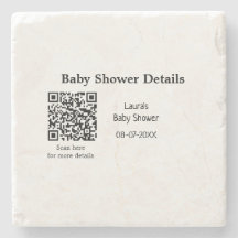 UPPGIFTER OM BABY SHOWER QR SCAN CODE MINIMAL MODE