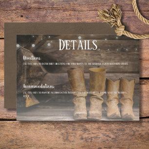Uppgifter om Barn & Boots Rustic Cowboys Westerna Tilläggskort