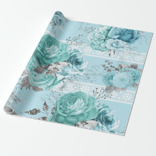 Uppgifter om Blue Rosor Snöre och Silver Presentpapper