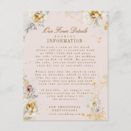 Uppgifter om botaniska andedräkten bröllop boho tilläggskort