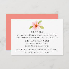 Uppgifter om Botaniska ön Flower Bröllop Inbjudningar