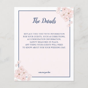 UPPGIFTER OM BUDGETEN Rosa Glitter Navy Blommigt B