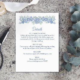 Uppgifter om den botaniska Blommigten Dusty Blue N Tilläggskort