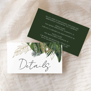 Uppgifter om den botaniska sommaren Bröllop Tilläggskort