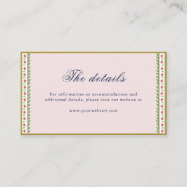 Uppgifter om den etniska Rosan gräns Indiska bröll Placeringskort