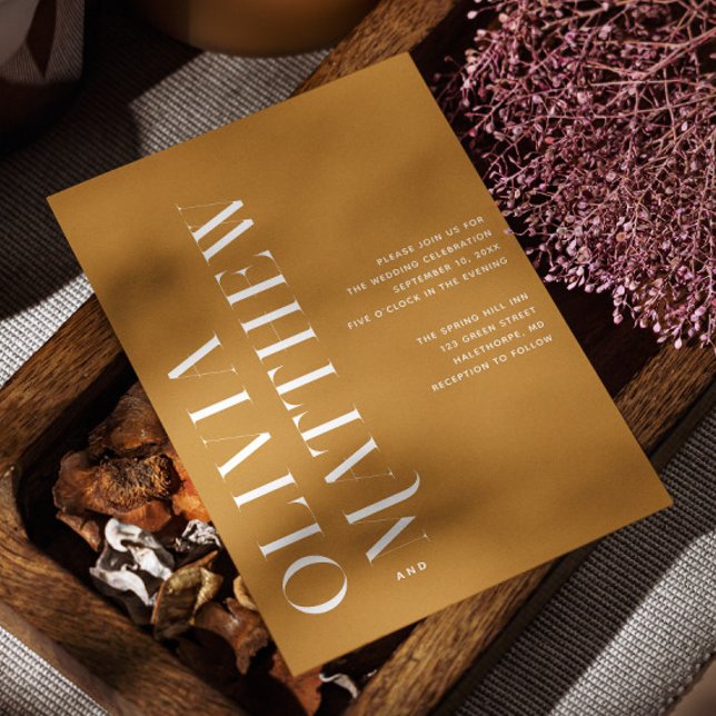 Uppgifter om den minsta gulten bröllop + QR Inbjudningar (Skapare uppladdad)