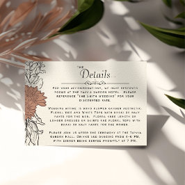 Uppgifter om det botaniska Formal Bröllop i art no Tilläggskort