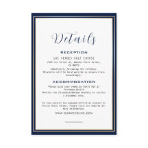 Uppgifter om elegant Ram, blått Bröllop