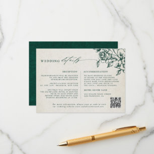 Uppgifter om Emerald Greenery Vintage Botanical Br Tilläggskort