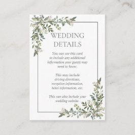 Uppgifter om Eucalyptus Botanical Sage Grönt Bröll Tilläggskort
