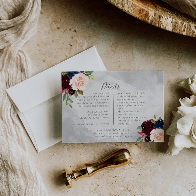 Uppgifter om finare Classic Ro Peony Flowers Bröll Tilläggskort (Skapare uppladdad)