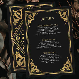 Uppgifter om guld Art nouveau Tarot Gothic Bröllop Tilläggskort