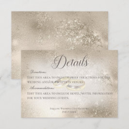 Uppgifter om guld Bröllop Ringar vid Bröllop vid G Tilläggskort