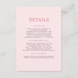 Uppgifter om handritade Wildblommor Mönster Bröllo Tilläggskort