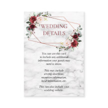 Uppgifter om koppargeometrisk burgundy Marble Bröl