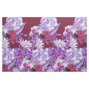 Uppgifter om lila sol Fairy: blommor Tyg