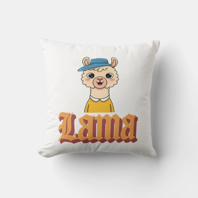 Uppgifter om Llamas skönhet Kudde (Framsida)
