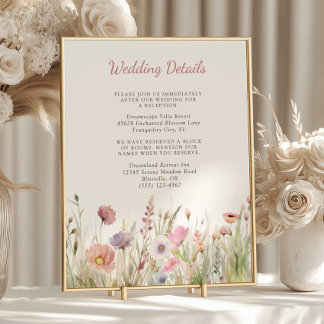 Uppgifter om Luxury Dusty Rosa Wildblommy Bröllop