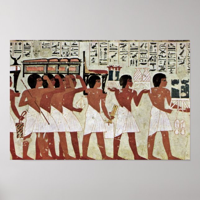 Uppgifter om Maler Der Grabkammer Des Ramose Poster (Framsidan)