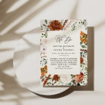 Uppgifter om naturligt botaniskt bröllop inbjudan flygblad<br><div class="desc">Budgeterad inbjudan till bröllopsinbjudan för blommigt med rustiska vattenfärger och detaljkort. Med vacker rost,  teracotta,   rosa,  svart och sage grönt pampas gräseucalyptus vattenfärgdetaljer. Den här moderna bröllopsinbjudan kommer säkert att sätta stil för din stora dag.</div>