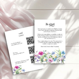 Uppgifter om QR-koden för Wildblomsterträdgården B Tilläggskort