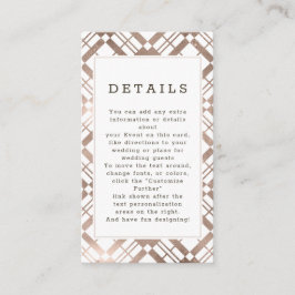 Uppgifter om ro Guld och eventuella Färg-utlagda B Tilläggskort