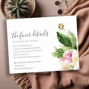 UPPGIFTER OM rosa PERSONEN EUCALYPTUS BLOMMIGT BR Tilläggskort