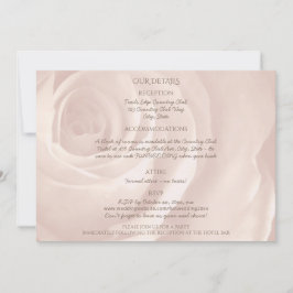 uppgifter om rosa ros enkla elegant bröllop