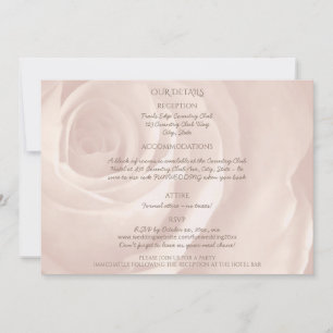 uppgifter om rosa ros enkla elegant bröllop
