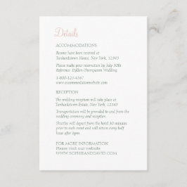 Uppgifter om Secret Garden  Lovebird Bröllop Tilläggskort