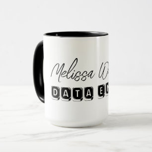 Uppgifter om Tangentbord-typografi Mugg