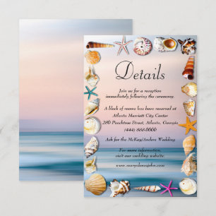 Uppgifter om Tropical Sandy Beach och Seashells Br Tilläggskort