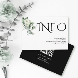 Uppgifter om typografi, eukalyptus gren och blommo tilläggskort