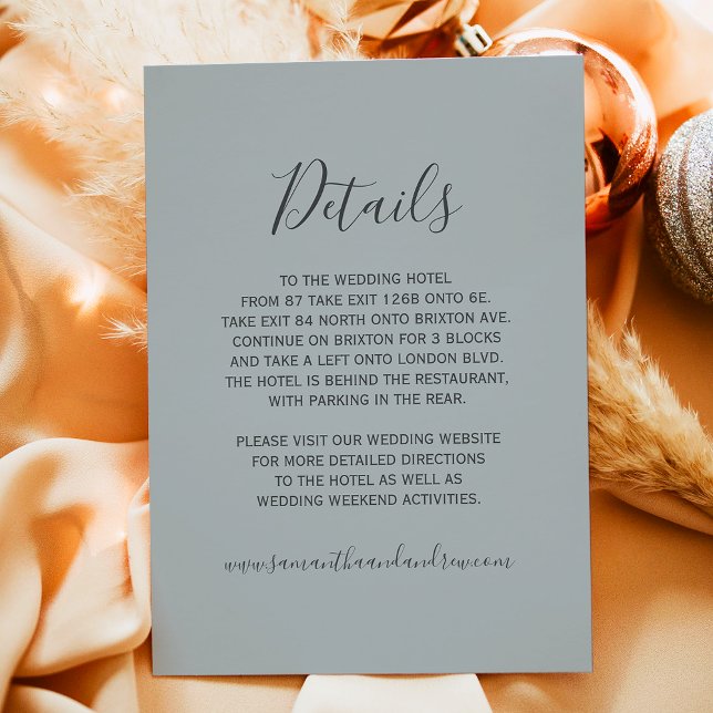 Uppgifter om vinter wonderland silver snö typograf tilläggskort (Winter wonderland silver snow typography details enclosure card)