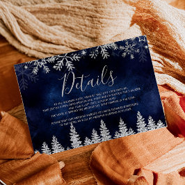 Uppgifter om vintervinter för marinflottan i silve tilläggskort