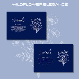 Uppgifter om Wildblome Elegance-Bröllop - uppgifte Tilläggskort