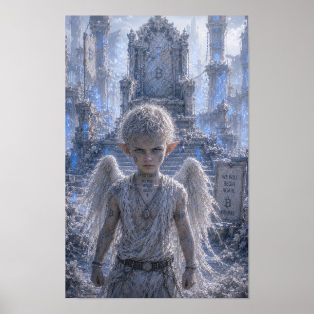 Uppgivenhet / Ängel / Trasig Tron Poster (Framsidan)