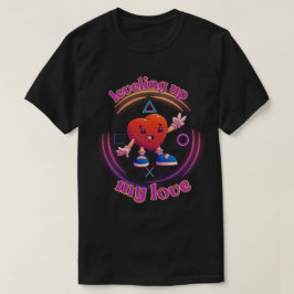 Uppgradera Min Kärlek Gamer Alla Hjärtans Dag T Shirt
