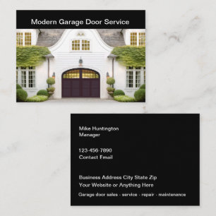 Uppgradera moderna Garage Door-tjänster Visitkort