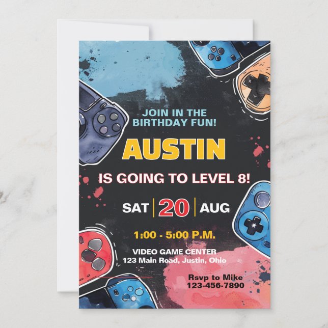 Uppgradera spelaren oavsett ålder eller flickfödel inbjudningar (Framsida)