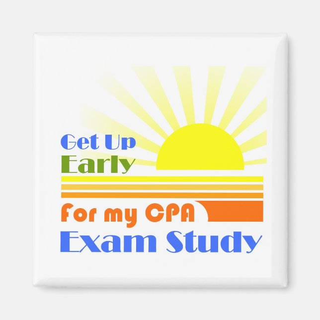 Uppgradera Tidigt CPA Exam Study Magnet (Framsidan)