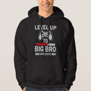 Uppgradera till storebror 2021 storesyster lillebr hoodie